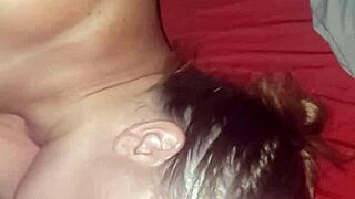 Riding Cock for Creampie with Redhead Milf