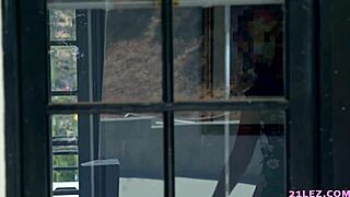 Lesbian Couple Abigail Mac and Whitney Wright Catch Babysitter Jill Kassidy Masturbating in HD