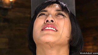 i can’t believe this hairy asian milf got hogtied!