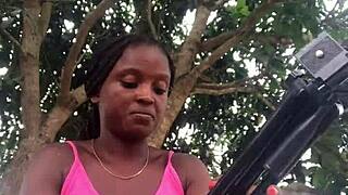 crazybitch loves to unbox packaged in front of strangers