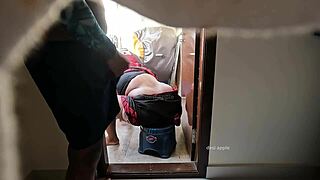 uh, young boy jerkin’ dick front of maid swathy