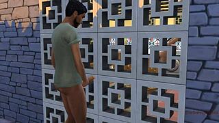 Does stepson fuck stepmother hardcore in washing machine?