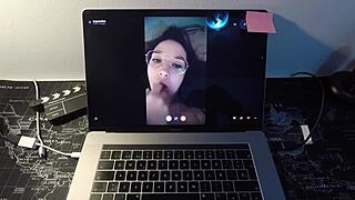 Spanish Milf Actress Fucks Fan on Webcam