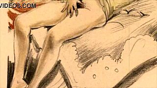 Curious About Vintage Erotic Drawings in Retro Anime Style?