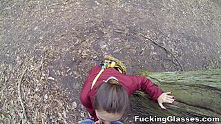 FUCKING GLASSES TEEN 18+ GETS HOT ANAL SEX!