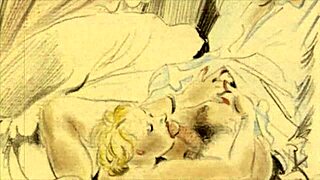 Curious About Vintage Erotic Drawings in Retro Anime Style?