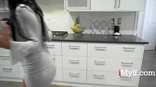 Stepmom's Tanned Big Ass Rides Hard in Wild Cowgirl Action