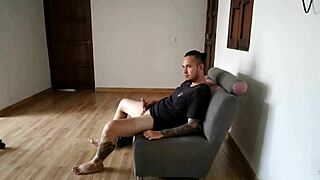 Caught Nephew Masturbating to My Shaved Pussy in Homemade POV