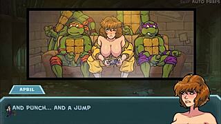 akaburs star channel 34 part 63, redhead shows off big tits in game