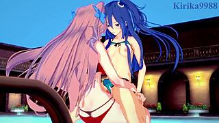 i'm watchin tsubasa kazanari n maria cadenzavna eve in intense futanari sex