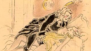 i love this vintage erotic illustration, it's so cool