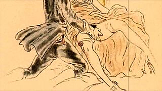 i love this vintage erotic illustration, it's so cool