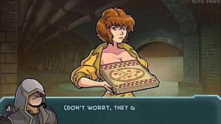 akaburs star channel 34 part 63, redhead shows off big tits in game