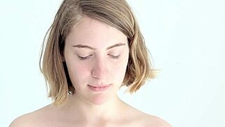 Young Looner Babe Skillfully Blows and Pops Her First Balloon