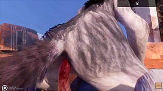 lobo alfa comendo a loba gostosa em wild life furry hentai.