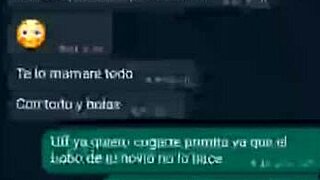 whatsapp with cousin gets hot in room