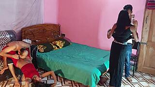 Bengali Sexy Desi Teachers Get Taken by Students in a Wild Gangbang with Audio.