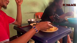 how did i barter with hungry ebony for eba in restaurant?