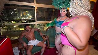 Hey, did you bring that hot BBC from the carnival party to our place? My friend pulled it out of my ass just to taste it!