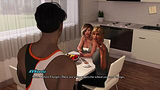 hot blonde takes second in intertwined scenes