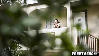 Whitney Wright Seduces Creepy Stalker for Rough Deepthroat Action