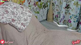 Hot big ass milf in heels fingers her wet pussy