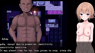 when the NEW WIFE meg FALLS part 1, exploring her hentai adventures in the game