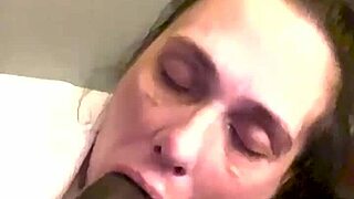 Licking and slurping on this cock.