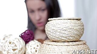 bewitching darling receives unfathomable hammering after blowjob