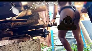 Backyard banging with friend’s hot Indian chick