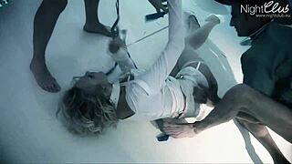 Sluts endure intense mouth and pussy filling by huge cocks in hardcore BDSM orgy