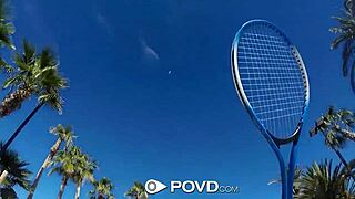 I massage Anissa Kate in the backyard before anal fucking her