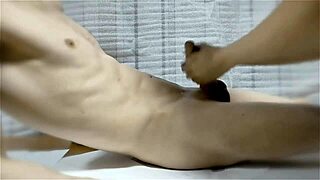 The MILF MASSEUSE OILS UP THE COCK FOR A REAL MASSAGE LEADING TO ORGASM.