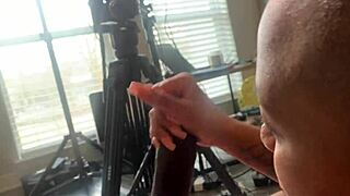 Dripdrop Faye Noir Jerking Him from Behind