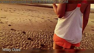 Flashing Tits At Sunset Publicly