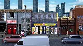 Nasty City Hentai Game Ep 1: Cute Girl In Bdsm Outfit Gets Cumshot At Homemade Gloryhole