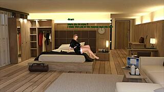 Nasty City Hentai Game Ep 1: Cute Girl In Bdsm Outfit Gets Cumshot At Homemade Gloryhole