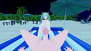 Hatsune Miku v divji akciji Vivid Bad Squad