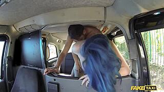 Fake Taxi hosts a horny couple diving into random sex on the ride