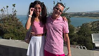 Met a cute girl and her boyfriend on the street. Fucked them hard doggystyle after.