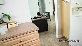 Blonde Girlfriend Sneaks POV Bang With Boyfriend's Big Cock Friend