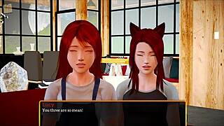 Milf plays game with teen ass