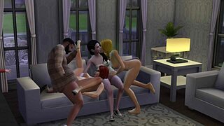 uhh, sims 4 got me in wild family orgy mess