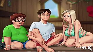 in summertime saga, laundry turns into sex scene