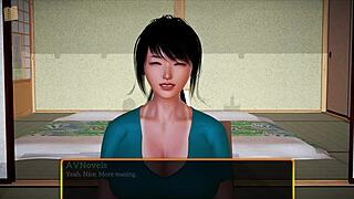 Milf plays game with teen ass