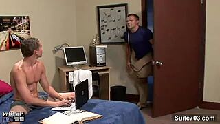 Naughty gay boy gets anally fucked hard!