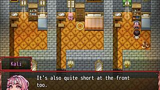 maid deepthroats giant cock in harem game 😘