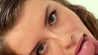 Hot Canadian Blonde Masters Deep-Throat Rimjob POV