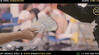 Brunette Gets Her Toes Sucked