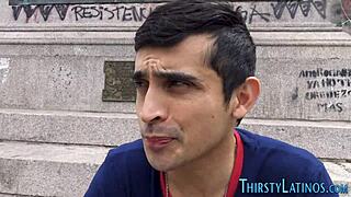 Gay Latino blowjob for facial 😏